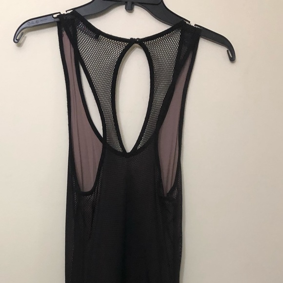 FASHIONNOVA BLACK FISHNET ROMPER - Picture 4 of 4